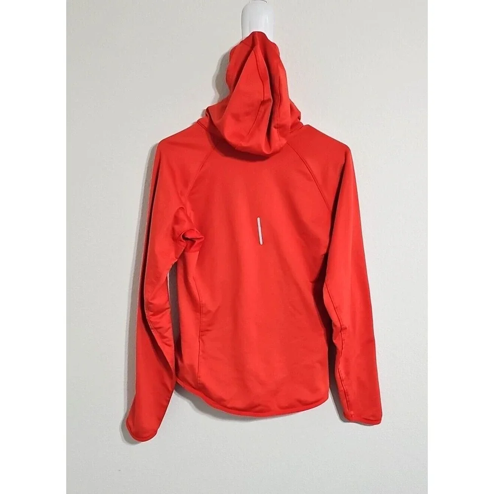Nike Dri-Fit 424841-835 Crimson Wool Running Snap Hoodie  Women's M‎